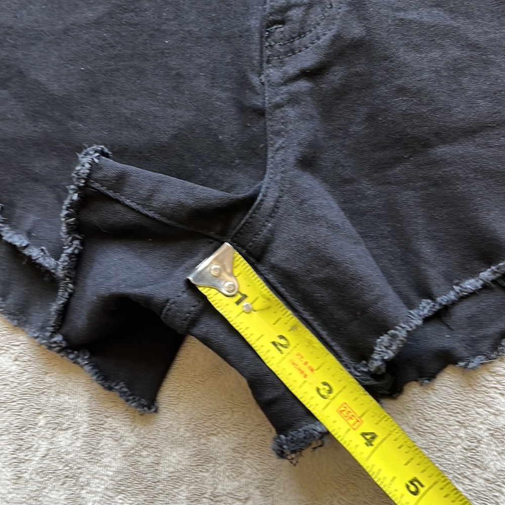 KanCan High Rise Frayed Hem Shorts - Picture 12 of 12